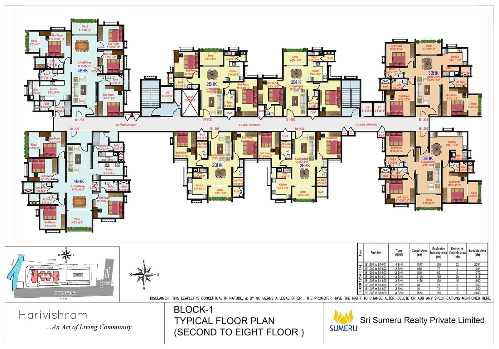 Sri Sumeru Harivishram Floor Plans 2