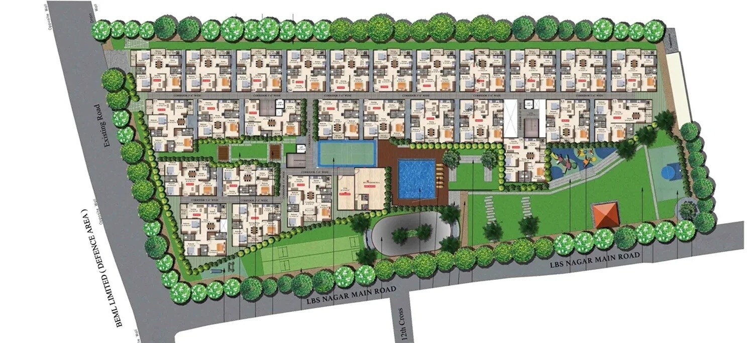 Srinidhi The Urban Suites Master Plan 1