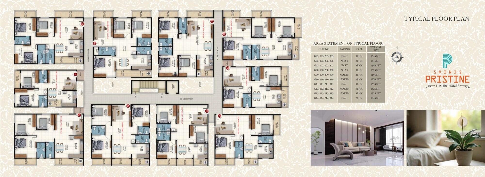 Srinivasa Srinis Pristine Floor Plans