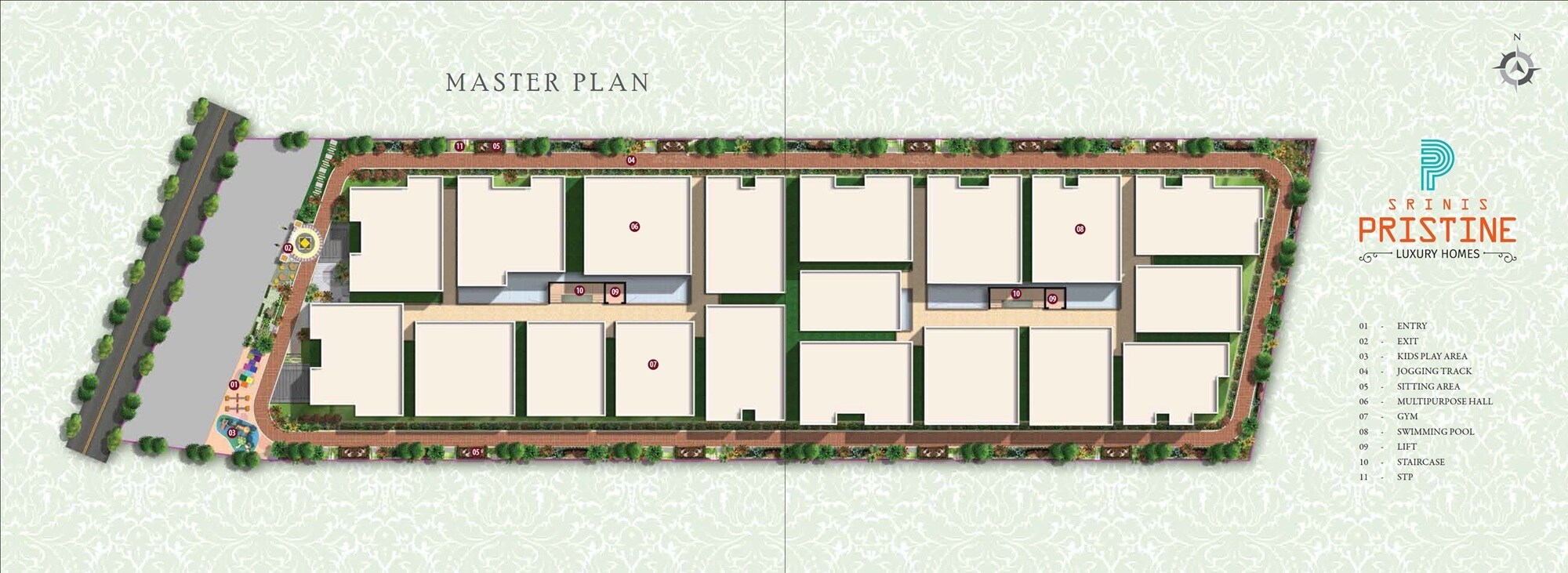 Srinivasa Srinis Pristine Master Plan Image