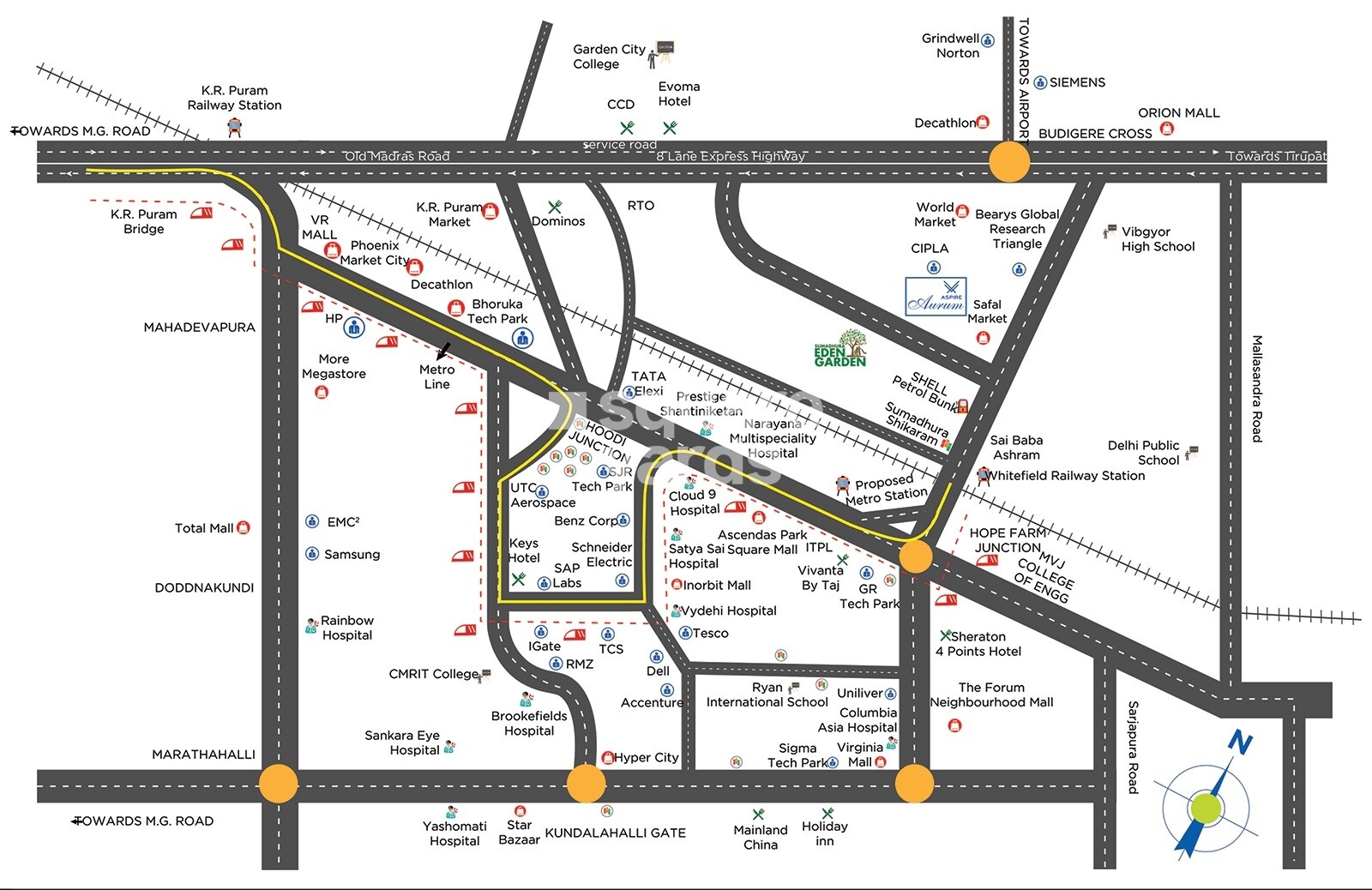 Sumadhura Aspire Aurum Location Image