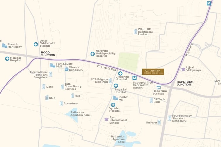 Sumadhura Capitol Residences Location Image