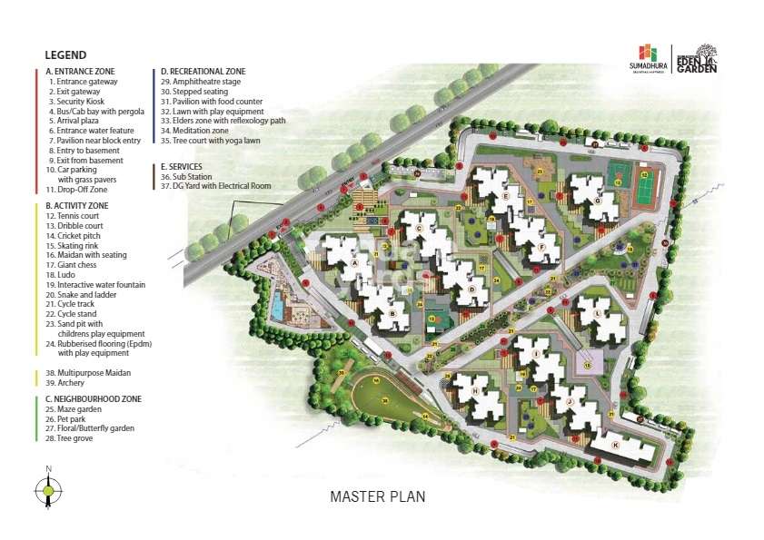 sumadhura eden garden project master plan image5