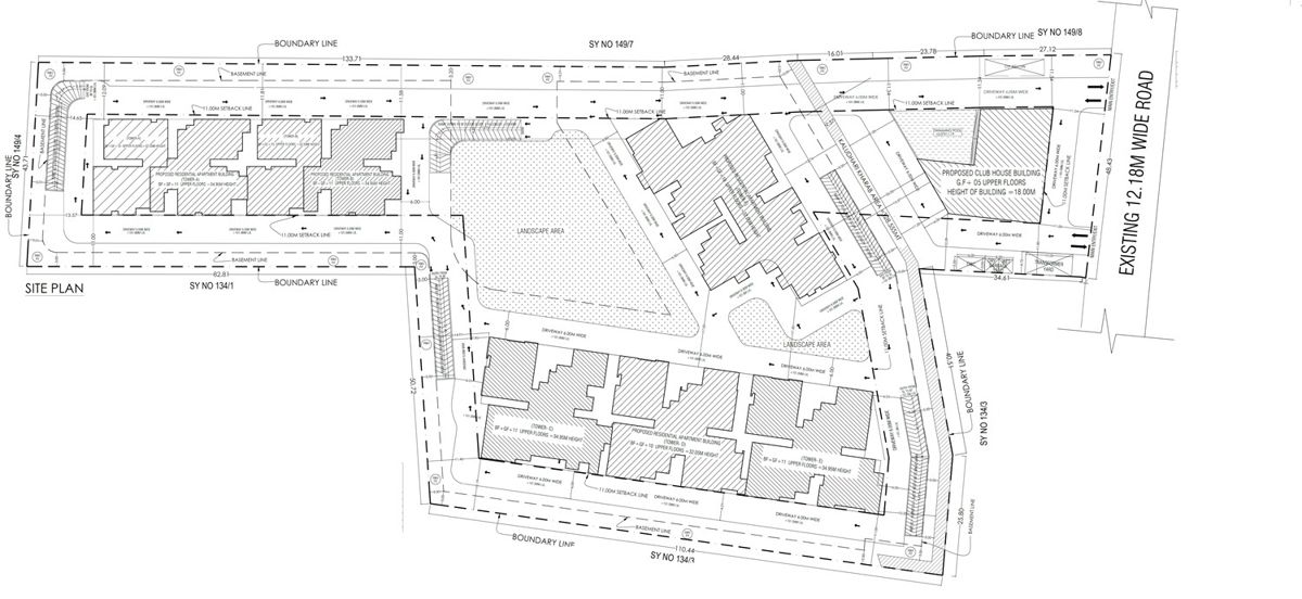 Suraksha-Whispering-Waves_an aerial view of a city with a train on top of it