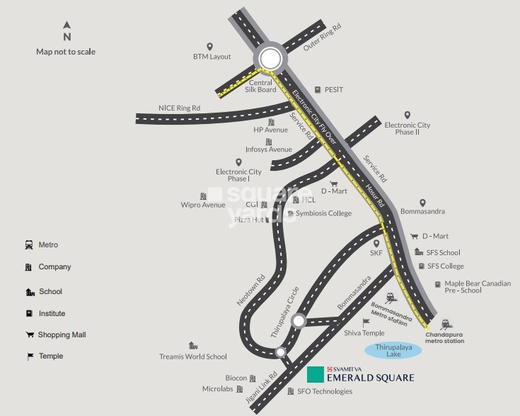 Svamitva Emerald Square Location Image