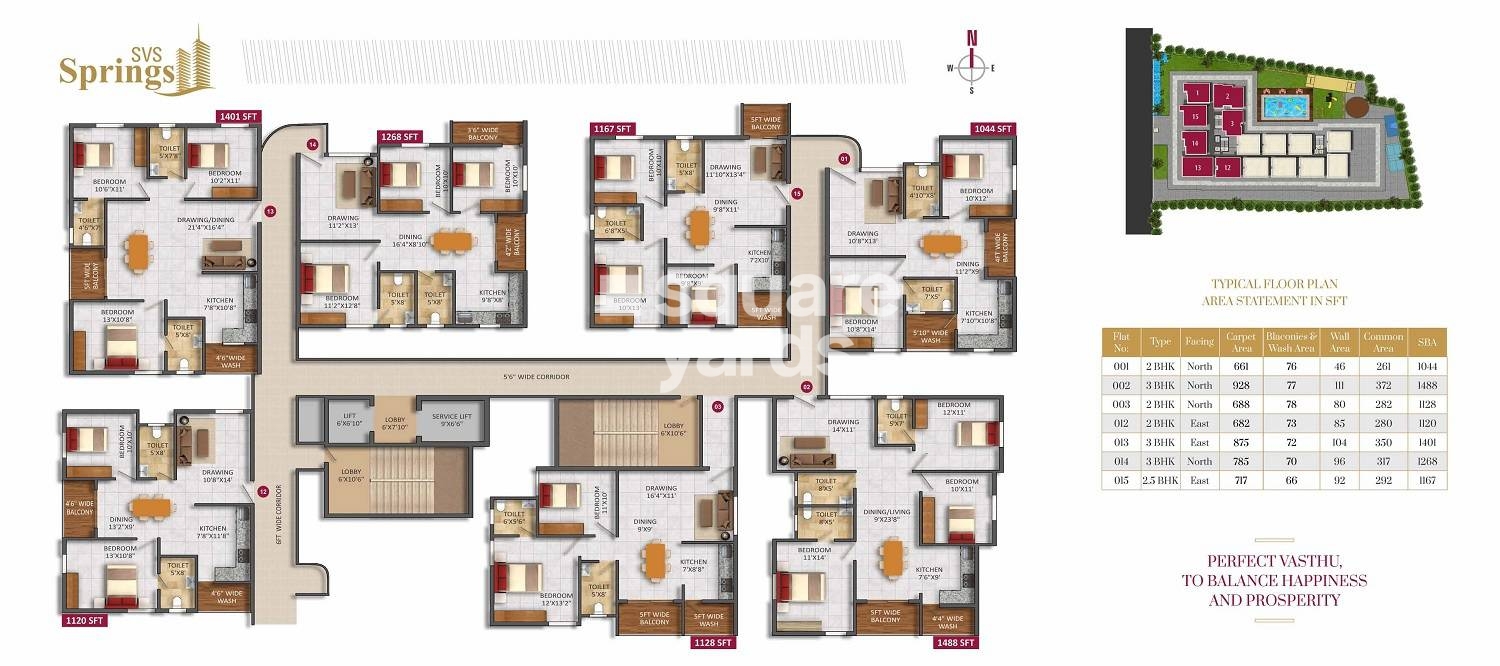 SVS Springs in Margondanahalli, Bangalore 32.35 Lac Floor Plans