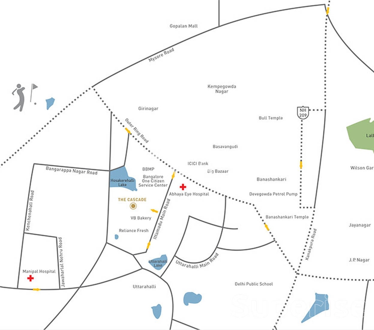 Tata The Cascades Location Image