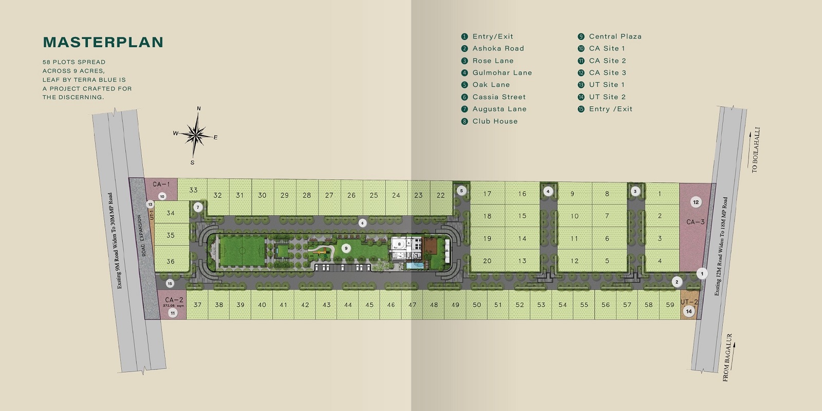 Terra Blue LEAF Villa Enclave Master Plan Image