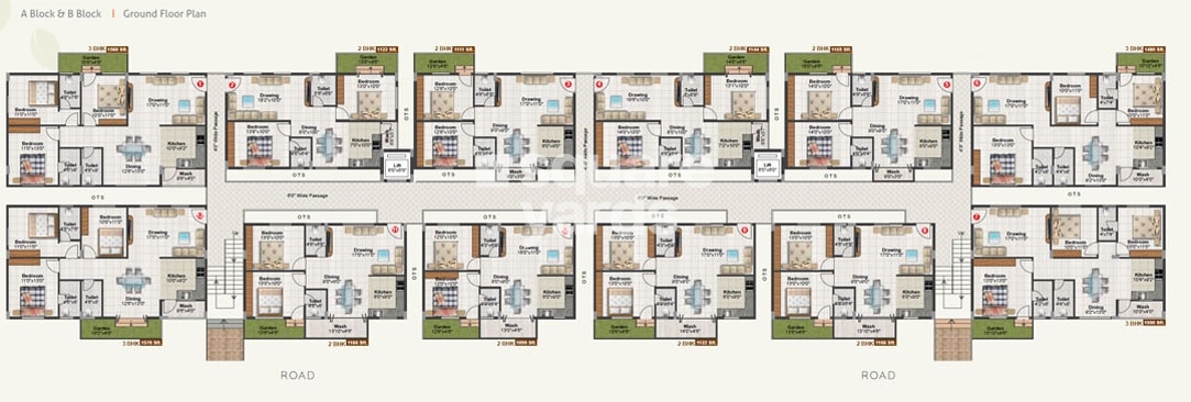 Tetra Grand Green Aspire Thanisandra Floor Plans