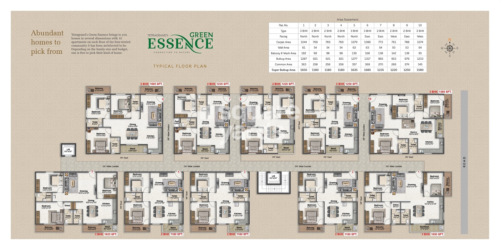 Tetra Grand Green Essence Floor Plans