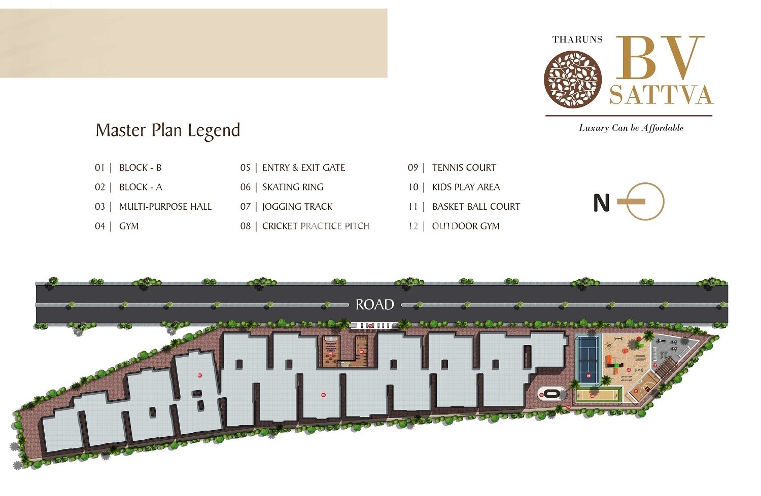Tharuns BV Sattva Master Plan Image