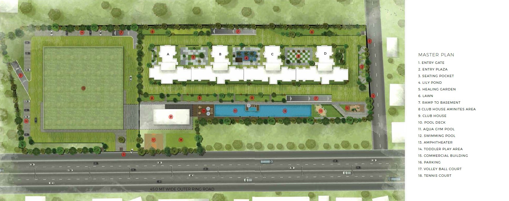 The Advantage Raheja Pebble Bay Master Plan Image