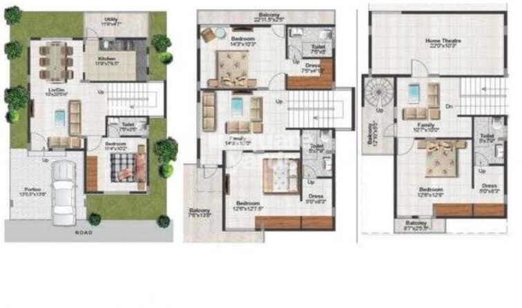 The Manya Magna Ville Floor Plans
