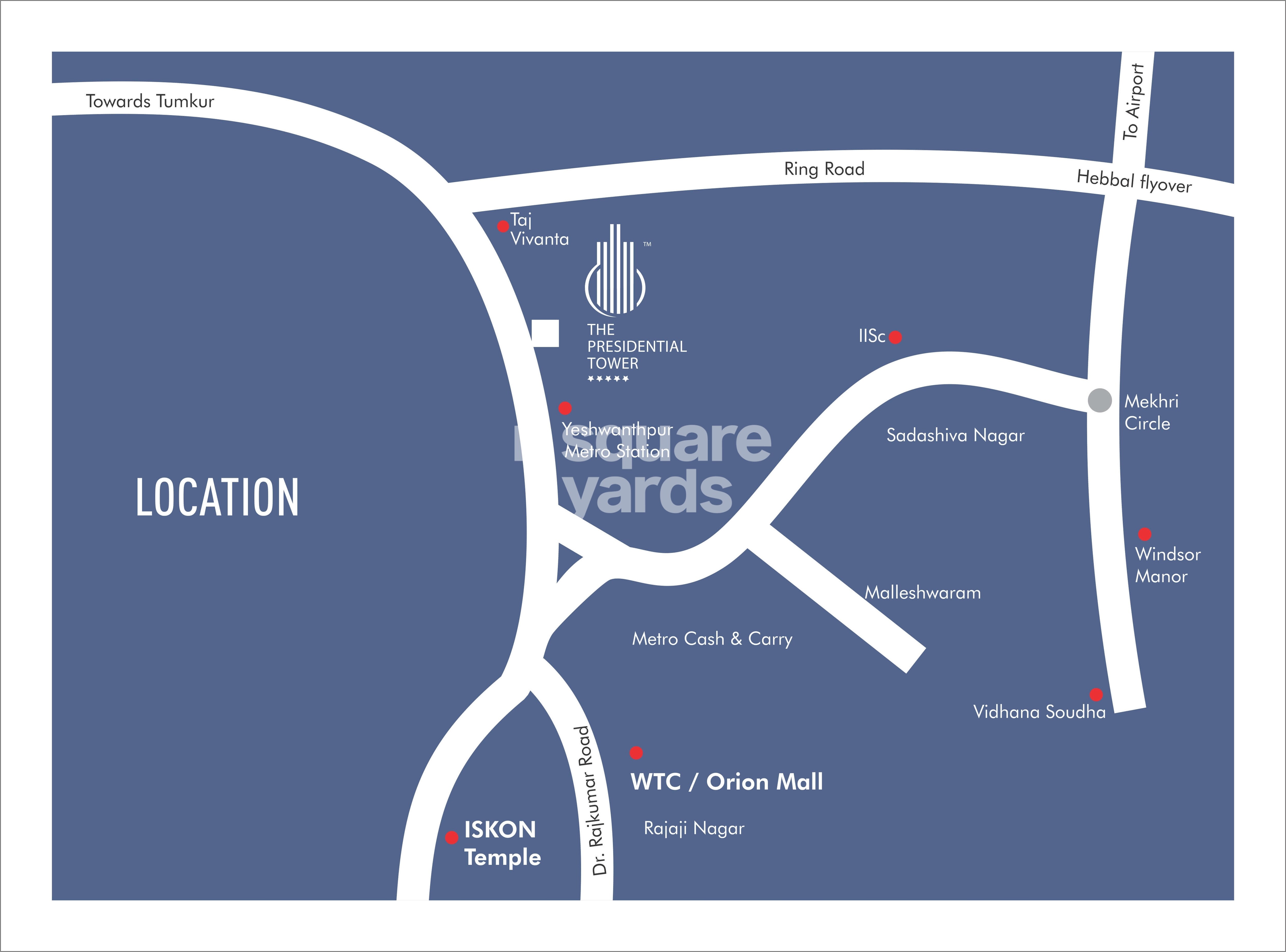 The Presidential Tower Location Image