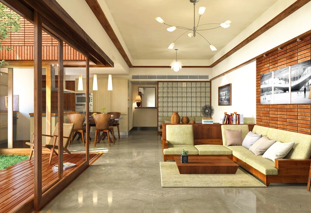 Total Environment Down By The Water Apartment Interiors