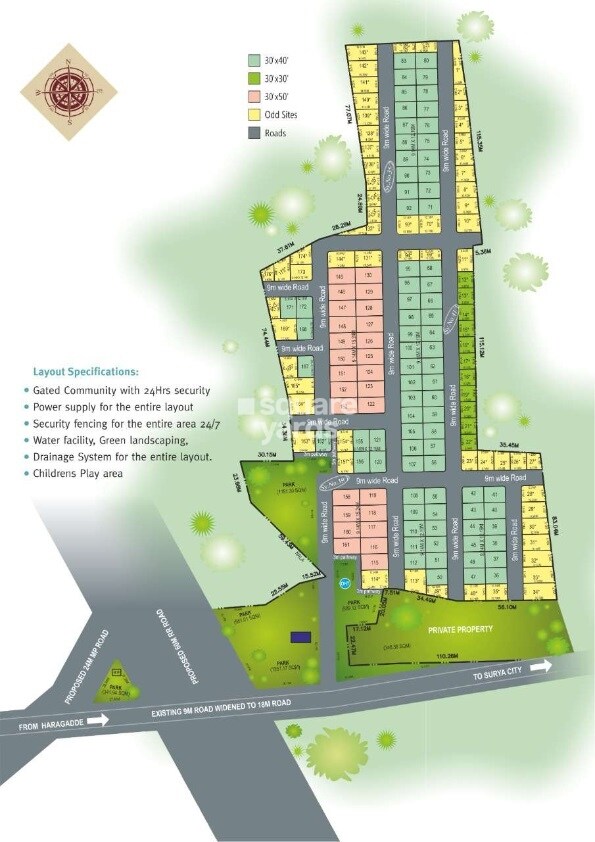 Tranquil-Meadows-Anekal_an aerial view of a building with a cartoon character on it