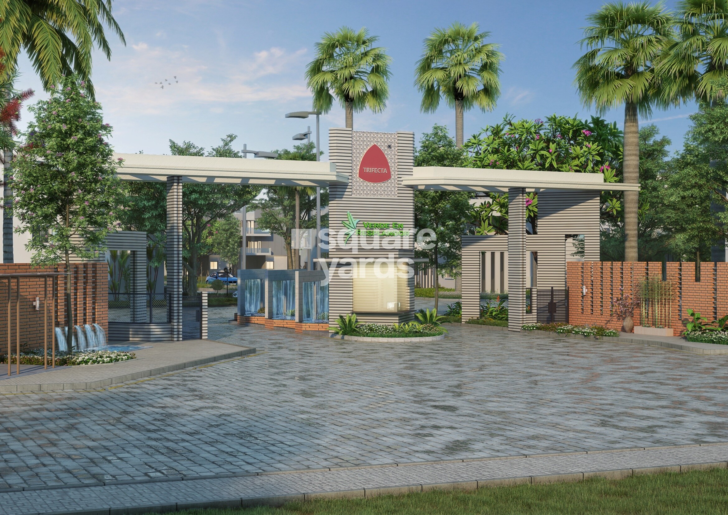 Trifecta Verde En Resplandor Entrance View