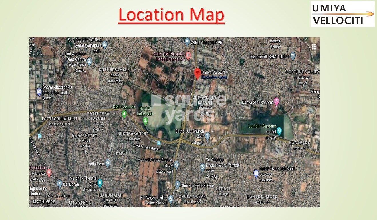 Umiya Velociti Location Image