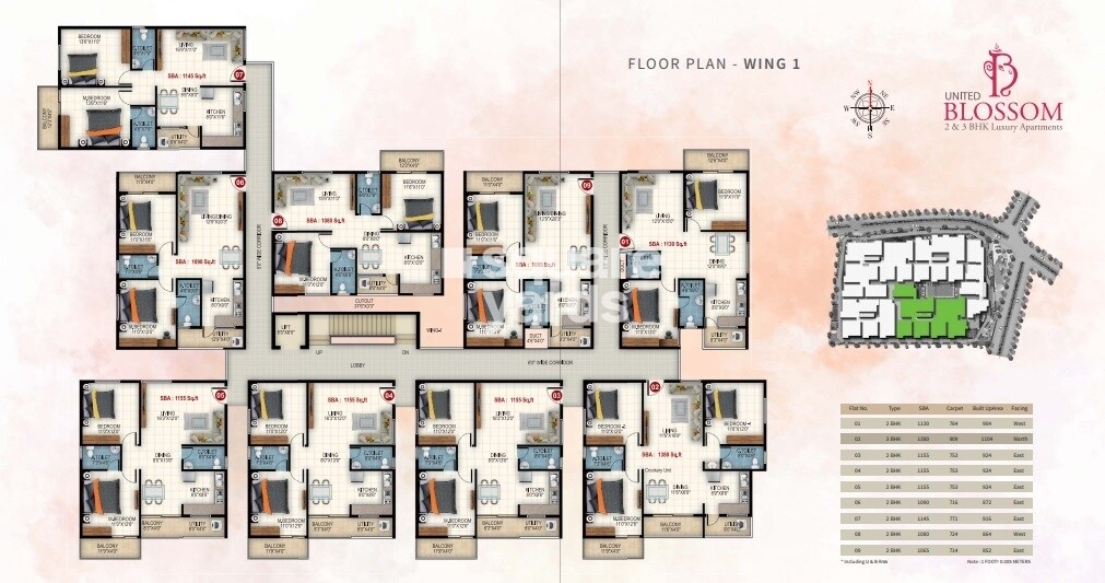 United Blossom Floor Plans