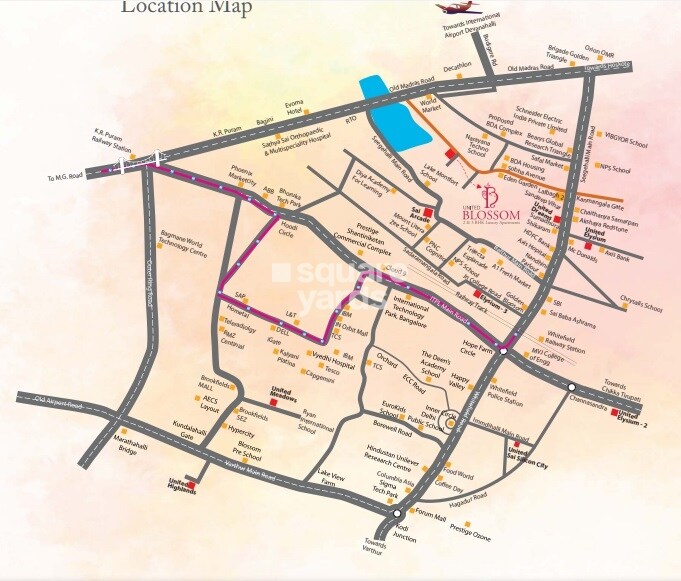 United Blossom Location Image