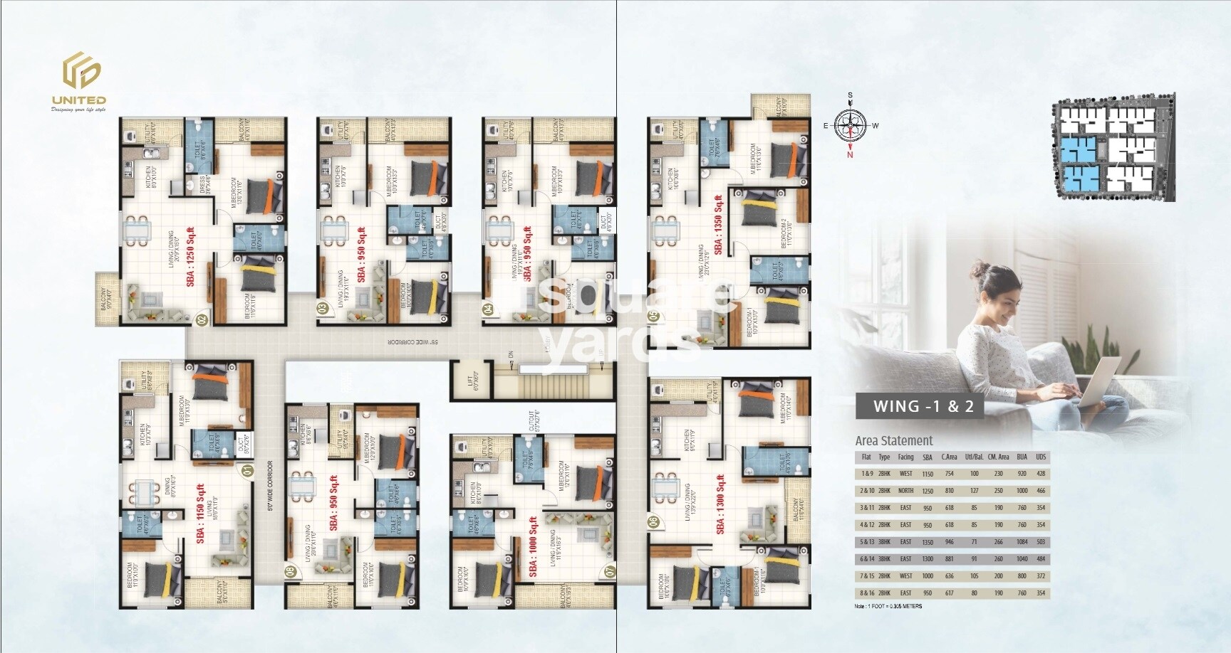 United Sai Silicon City Floor Plans 1