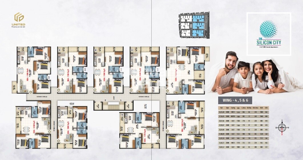 United Sai Silicon City Floor Plans 3