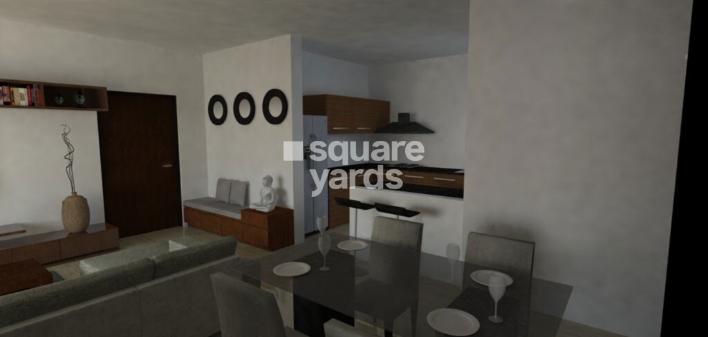 Upscale Golden Lotus Apartment Interiors 1