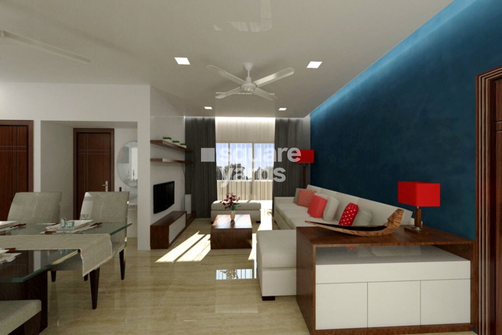 Upscale Golden Lotus Apartment Interiors 2