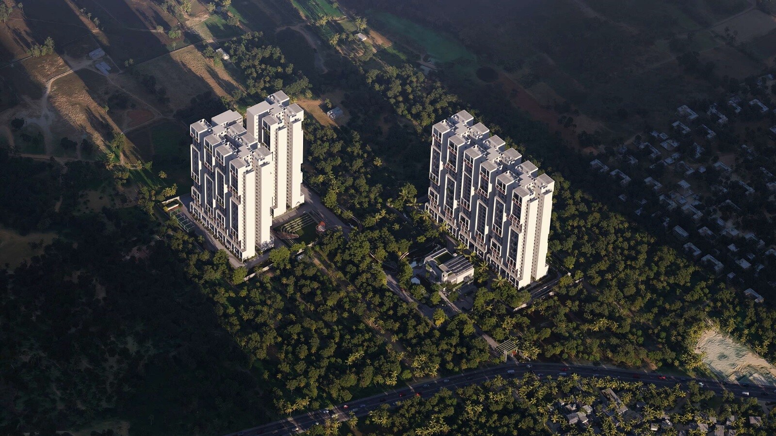 Urban Poetry Of Earth Tower View