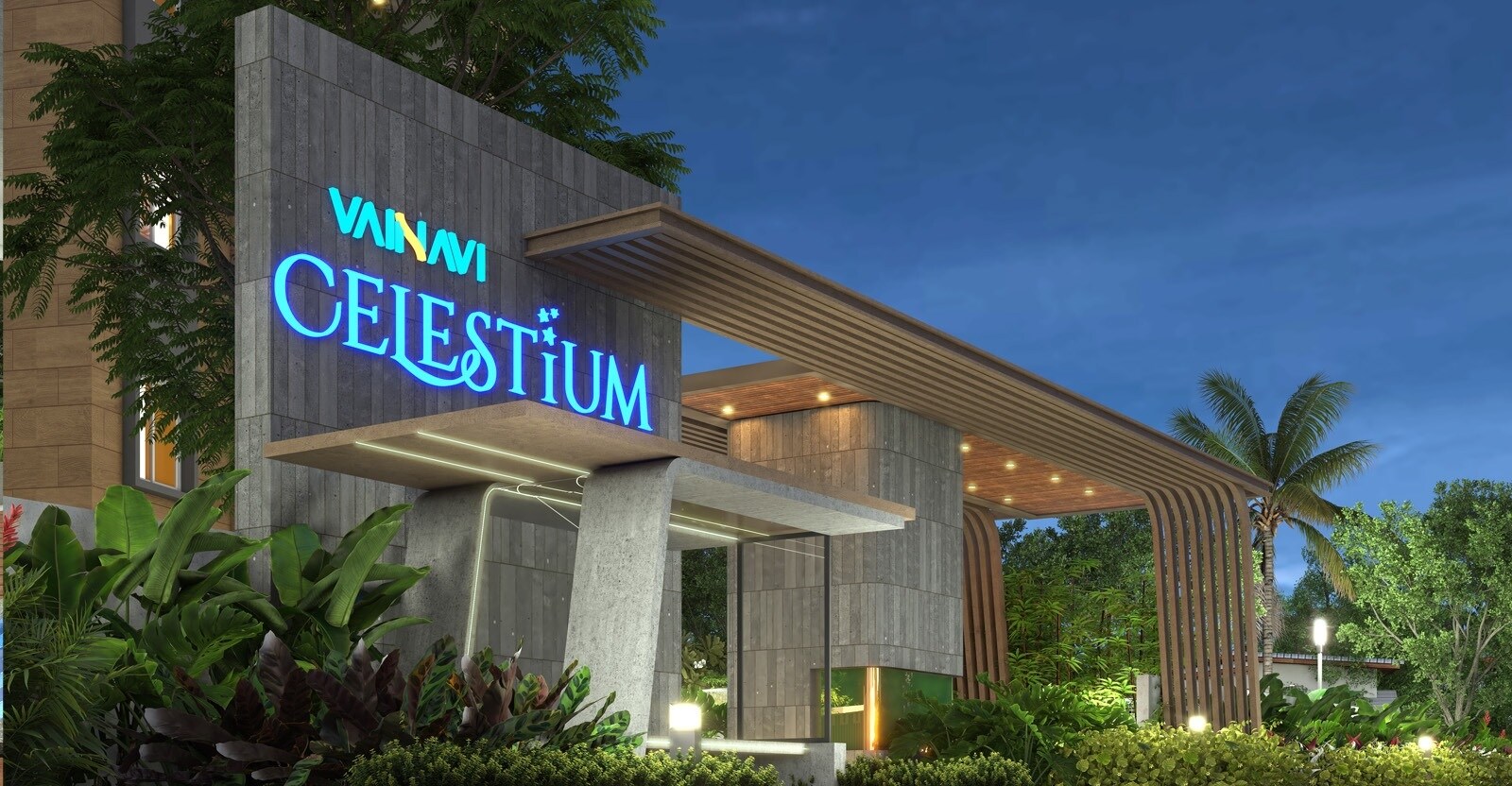 Vainavi Celestium Entrance View