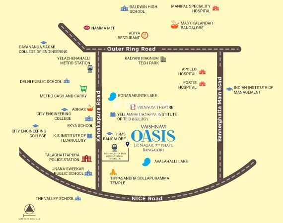 Vaishnavi Oasis Location Image