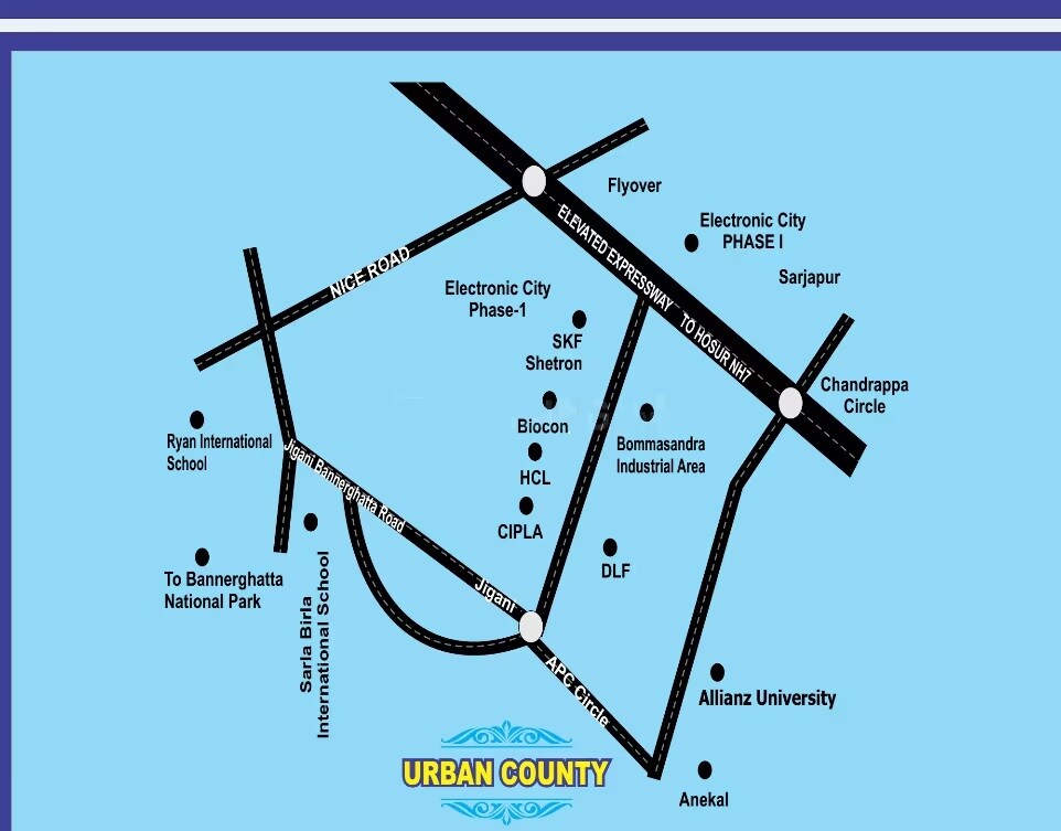 Vaishnavi Urban County Location Image