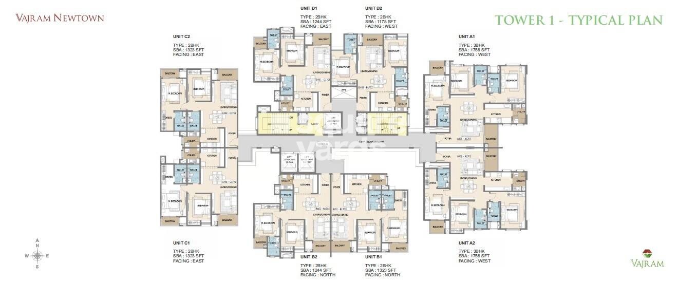 Vajram Newtown Floor Plans 1