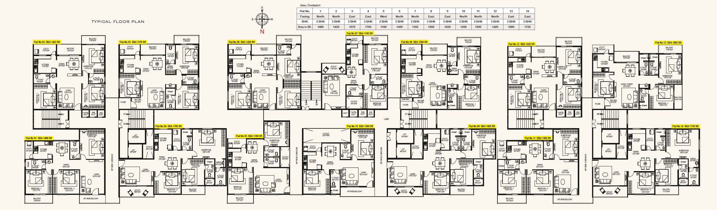 Vara Vasundara Floor Plans