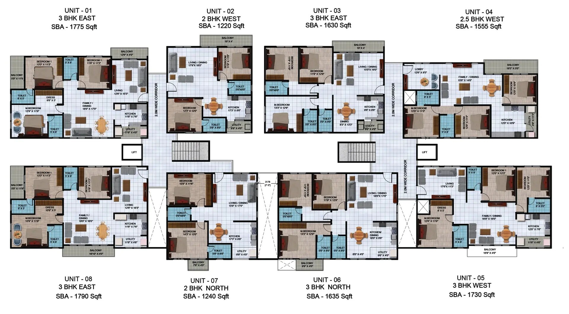 Varshith Vistas Floor Plans