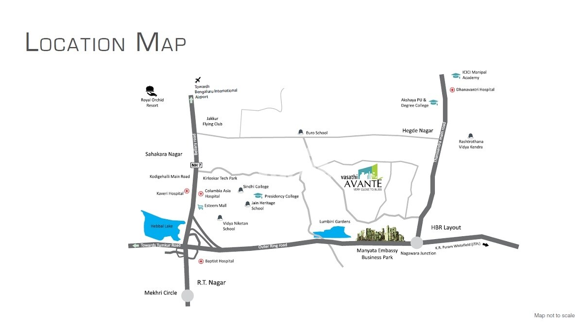 Vasathi Avante Bangalore Location Image