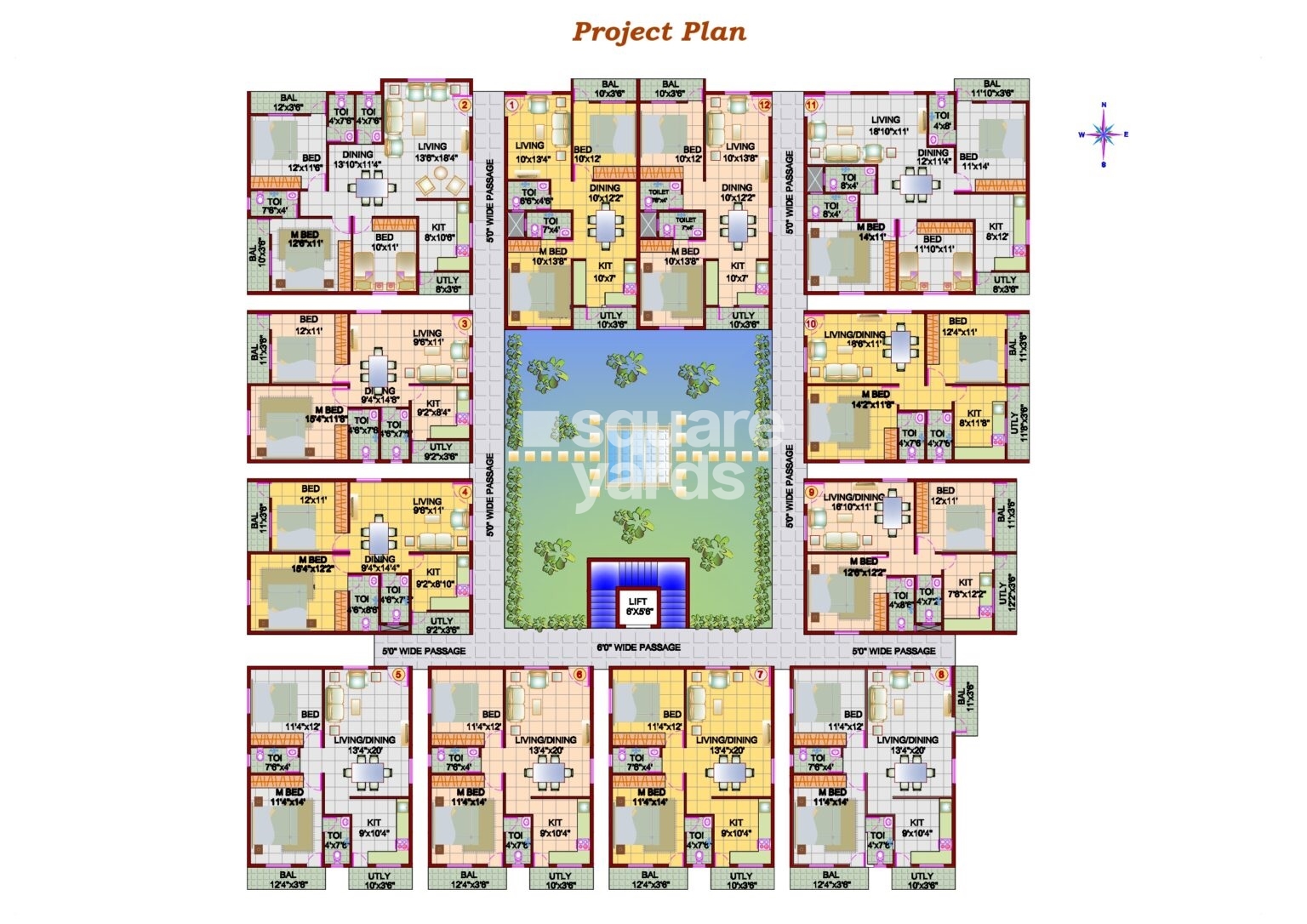 Vasavi Green Plam Floor Plans