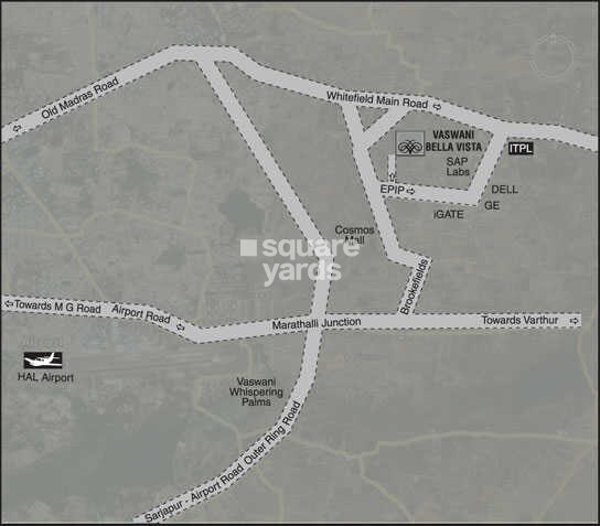 Vaswani Bella Vista Location Image