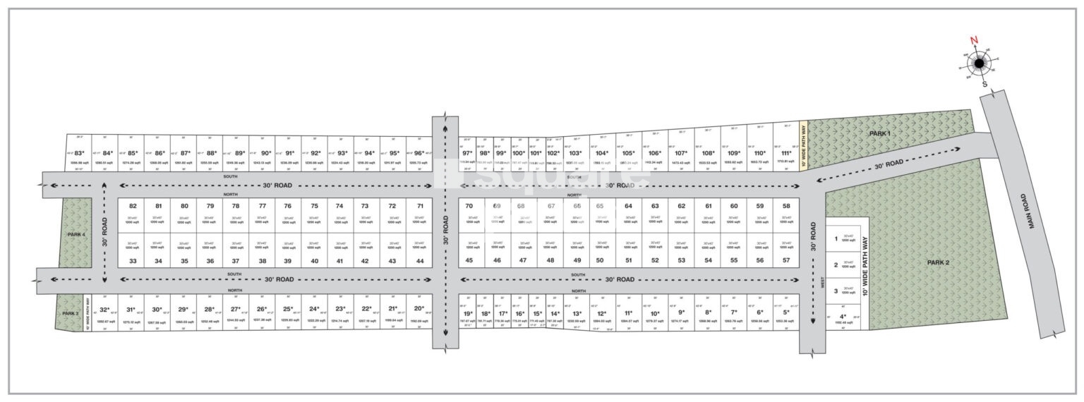 Vatavarana Realty Plots Master Plan Image