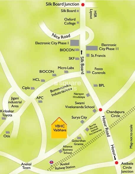 VBHC Vaibhava Bangalore Location Image