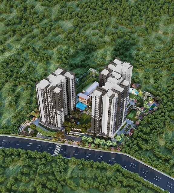 Vedant Suraksha Courtyard Tower View 2