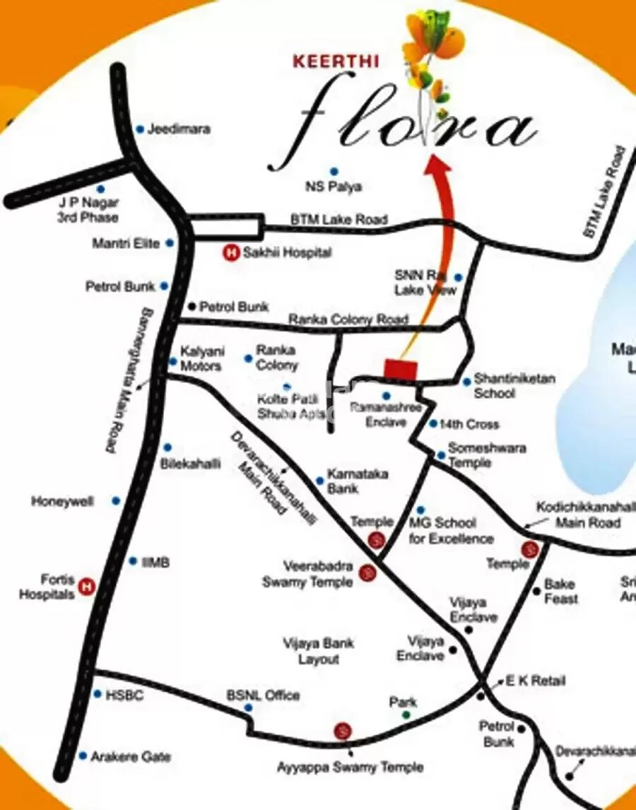 Vibrant Keerthi Flora Location Image