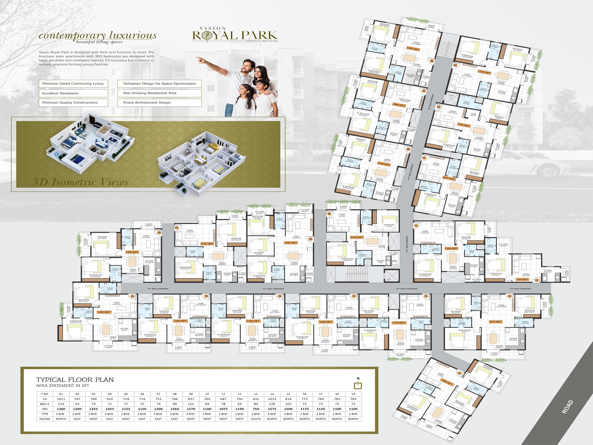 Vision Royal Park Floor Plans