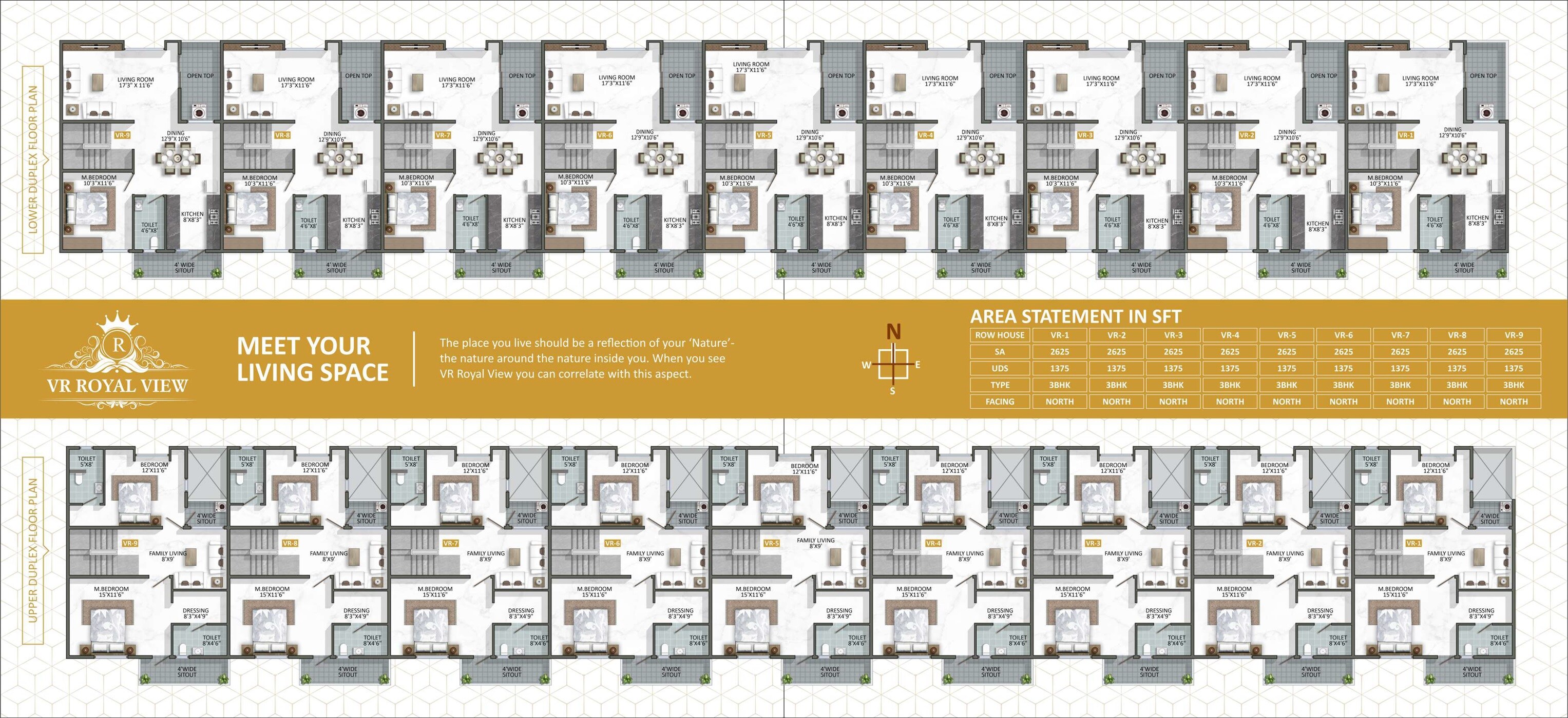 VR Royal View Floor Plans