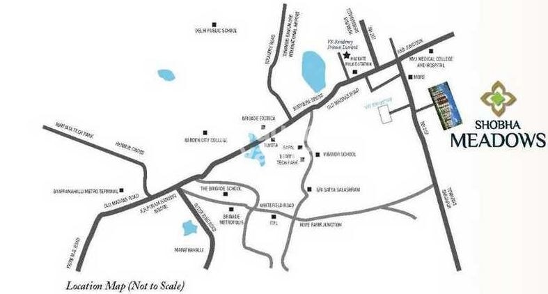 VR Shobha Meadows Location Image