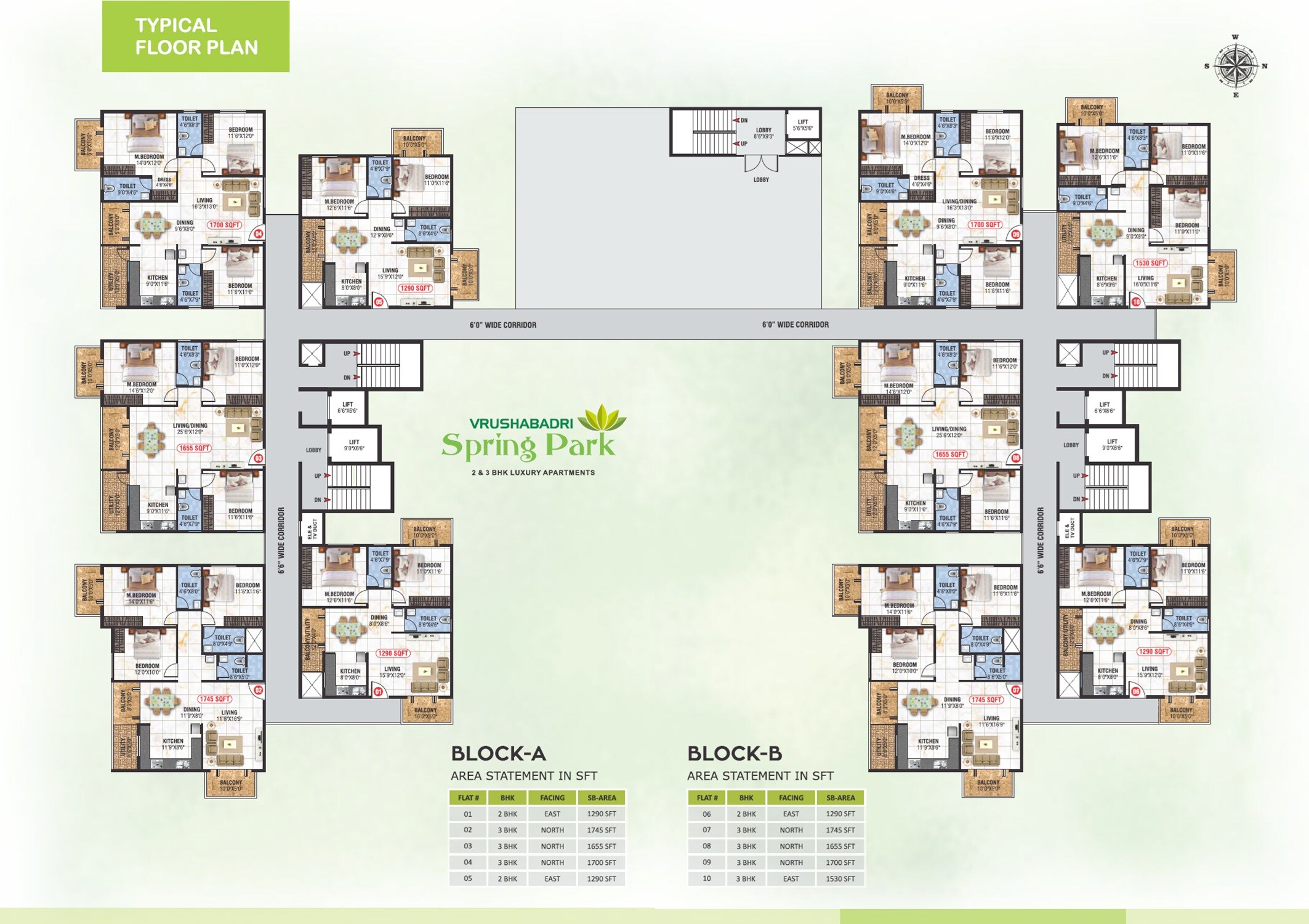 Vrushabadri Spring Park Floor Plans