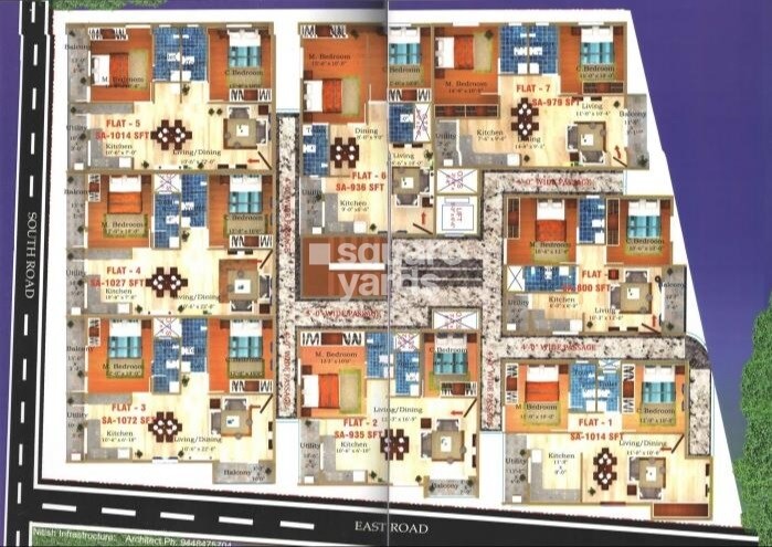 Yashaswini SLV Royal Tranquil Master Plan 1