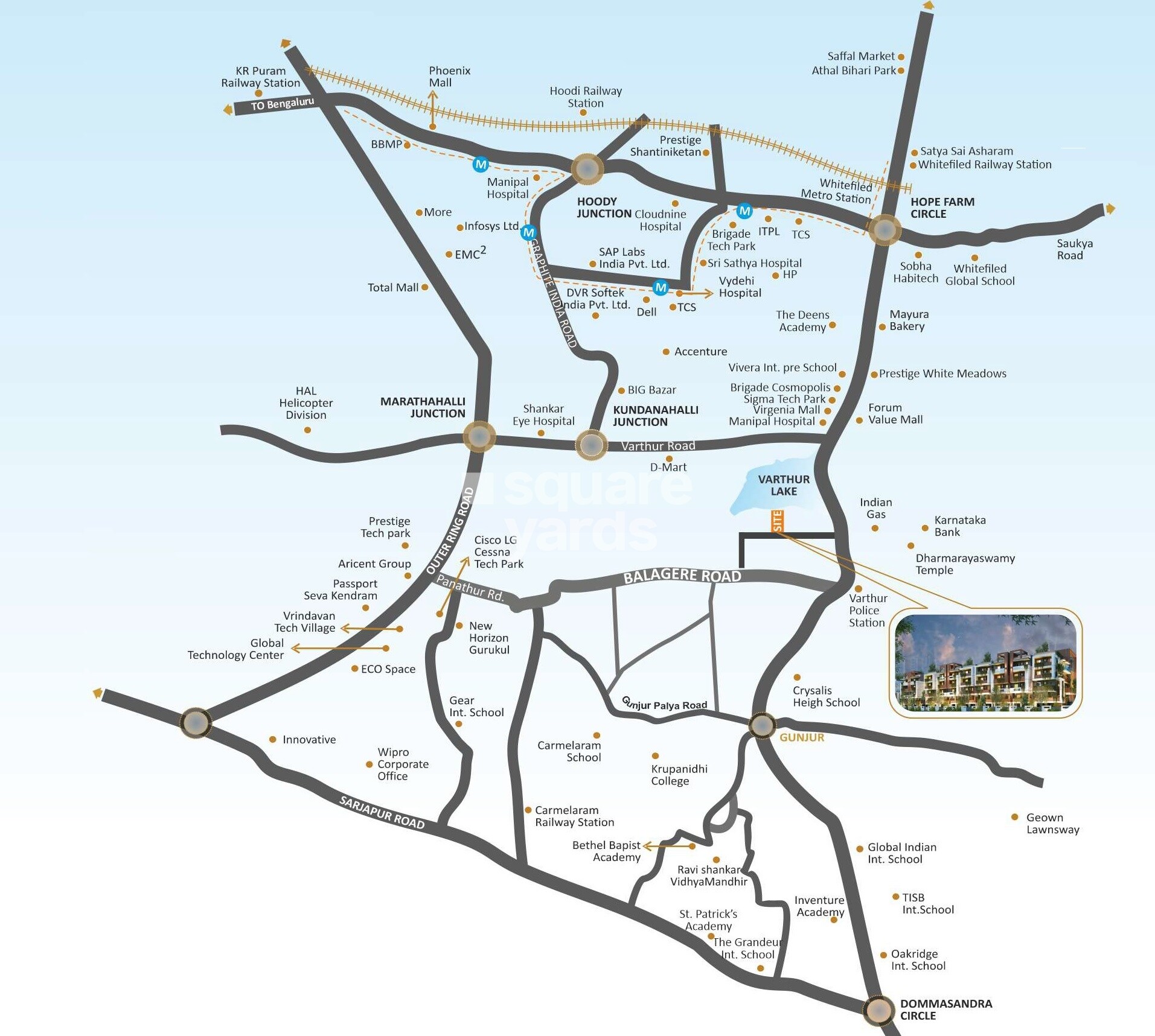 Yuva Blue Meadows Location Image