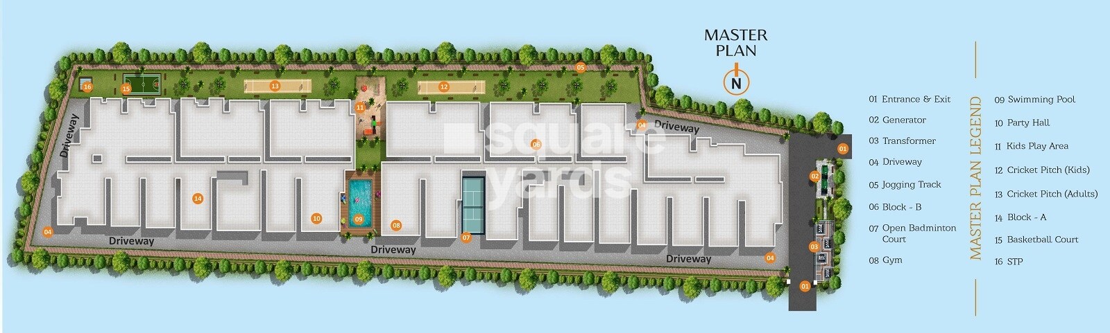 Yuva Blue Meadows Master Plan Image