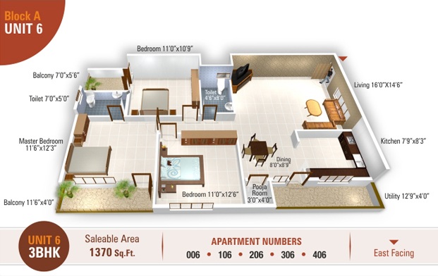 5 elements temple bells premier apartment 3bhk 1370sqft31